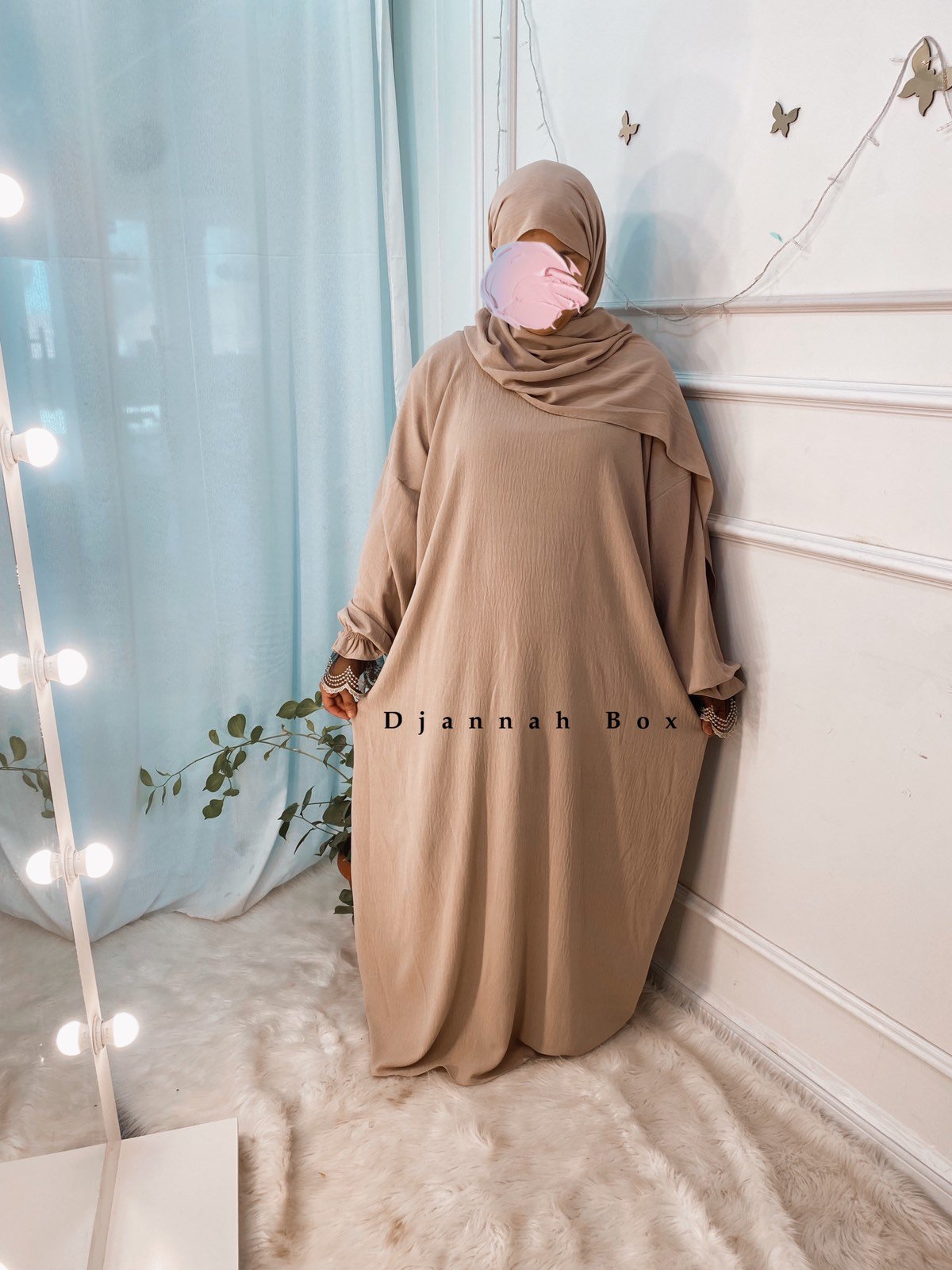 حجاب beige-noir